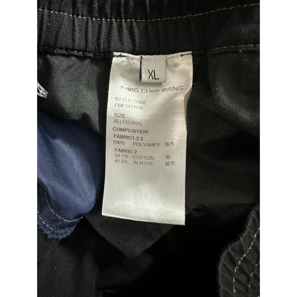 Feng Chen Wang Hybrid color block joggers pants size XL black multi - Picture 6 of 6